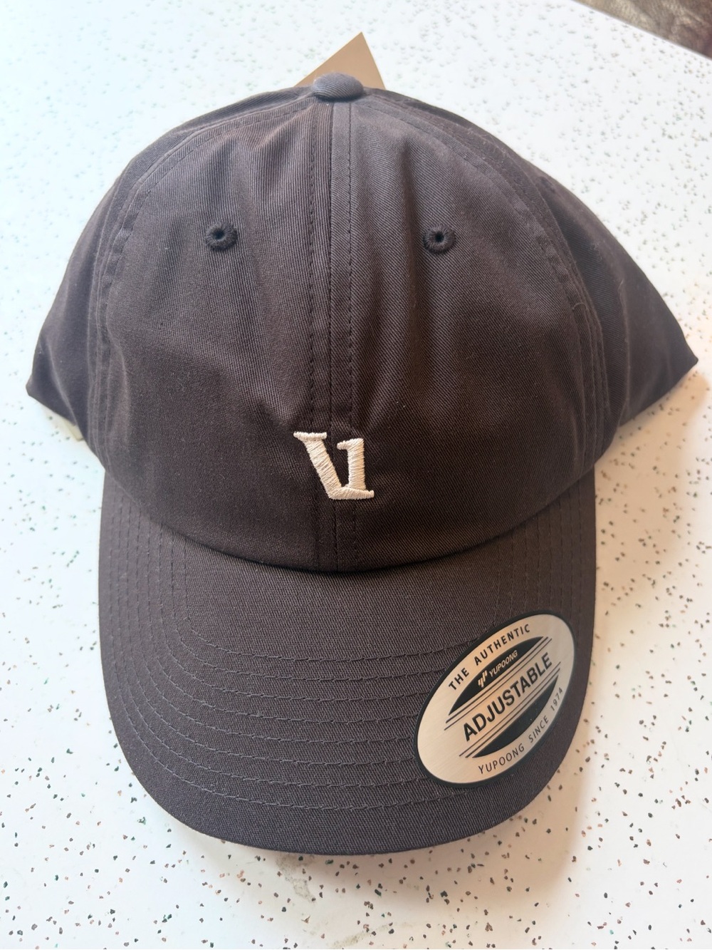 Brown hat with White Logo